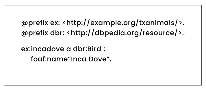 Figure 6 – Using the “catchall” ex schema with dbpedia. 